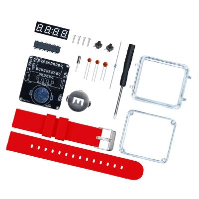 LED Digital Clock Kits with Display Straps Components for Customizable Electronics Projects Not Tools Required STEM Educational Electronics Set