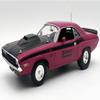 1970 T/A Pro Stock Performance Pink with Black Stripes and Black Hood Limited Edition to 350 Pieces Worldwide 1/18 Diecast Model Car by Acme A1806029 view 1