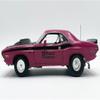 1970 T/A Pro Stock Performance Pink with Black Stripes and Black Hood Limited Edition to 350 Pieces Worldwide 1/18 Diecast Model Car by Acme A1806029 view 3