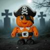 Articulated Pumpkin Man, Pirate | Home Dcor and Office Desk Toys | 3D Printed Gift view 1