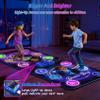 Dance Mat Toys for 3-12 Year Old Kids,Kids Dance Mat with Light Up 12-Buttons & 5 Game Modes,Double Player Dance Pad for Girls Boys, Birthday Xmas Gifts for 3 4 5 6 7 8 9 10+ Year Old Girls Boys view 3