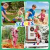 VICHTOP 9Pcs Kids Gardening Tools Set - Toys with Shovel, Rake, Hoe and Leaf Rake for Outdoor Backyard Play, STEM Educational Toys, Ideal Christmas Birthday Gifts for Toddler Boys & Girls Ages 3 4 5 view 3