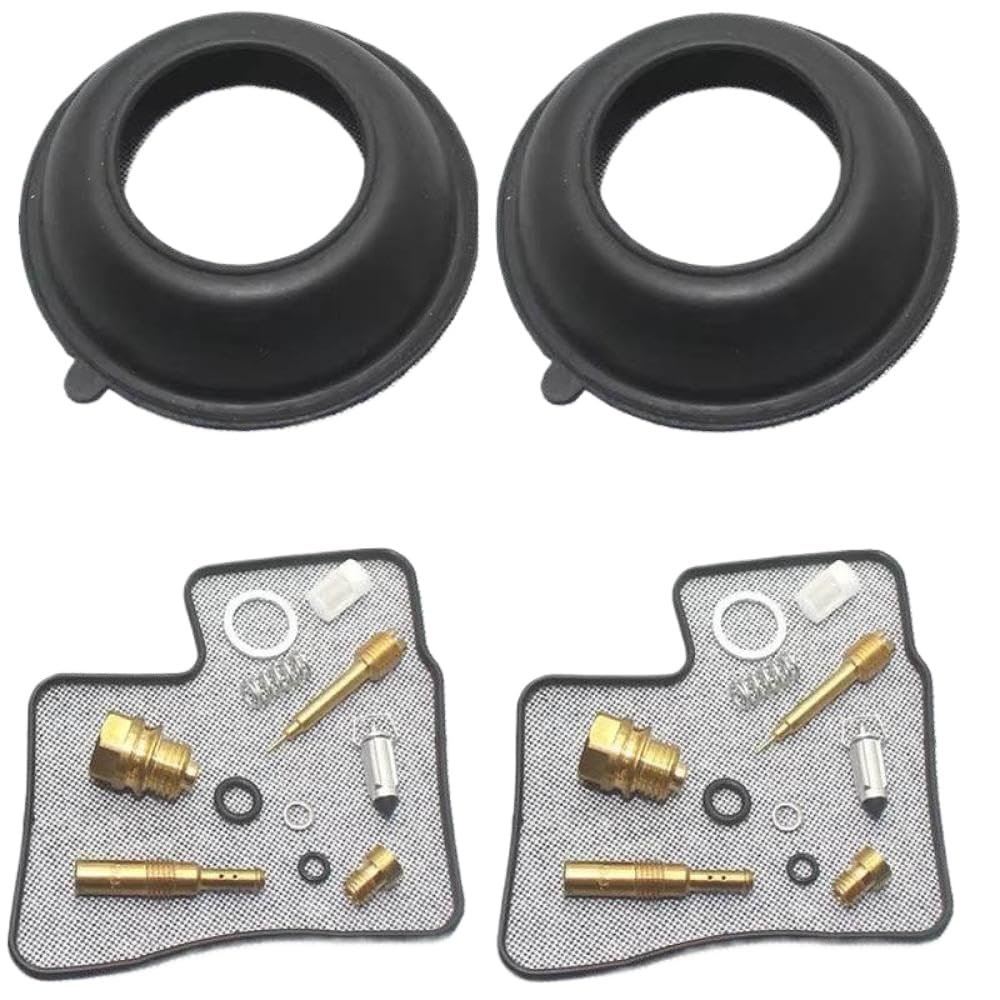 2set Carburetor Repair Rebuild Compatible with XL650V TRANSALP 1988-2006 XL 650 V Compatible With Air Screw Plunger And Vacuum Diaphragm Parts .(2)