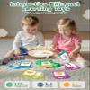 Arabic and English Talking Flash Cards for Kids, 510 Sight Words Bilingual Learning Toys for Toddlers, Arabic Alphabet Flashcards Pocket Speech Therapy Toys, Dinosaur Shaped view 2