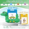 Arabic and English Talking Flash Cards for Kids, 510 Sight Words Bilingual Learning Toys for Toddlers, Arabic Alphabet Flashcards Pocket Speech Therapy Toys, Dinosaur Shaped view 3