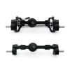 Compatible with MN for MN99S for MN98 D90 D91 D99 D99S MN90 1/12 RC Cars Upgrades Parts CNC Metal Front Rear Portal Axle RC Front Rear Bridge(Black) view 1
