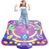 Dance Mat Toys for 3-12 Year Old Girls & Boys, Dance Mats with Light Up 8-Buttons & Wireless Bluetooth, Music Dance Toy with 5 Modes Game, Birthday Xmas Gifts for 3 4 5 6 7 8 9 10+ Year Old Girls Boys view 1
