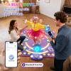 Dance Mat Toys for 3-12 Year Old Girls & Boys, Dance Mats with Light Up 8-Buttons & Wireless Bluetooth, Music Dance Toy with 5 Modes Game, Birthday Xmas Gifts for 3 4 5 6 7 8 9 10+ Year Old Girls Boys view 2