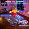 Dance Mat Toys for 3-12 Year Old Girls & Boys, Dance Mats with Light Up 8-Buttons & Wireless Bluetooth, Music Dance Toy with 5 Modes Game, Birthday Xmas Gifts for 3 4 5 6 7 8 9 10+ Year Old Girls Boys view 4