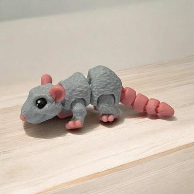 Articulated Rat | Home Dcor and Office Desk Toys | 3D Printed Gift