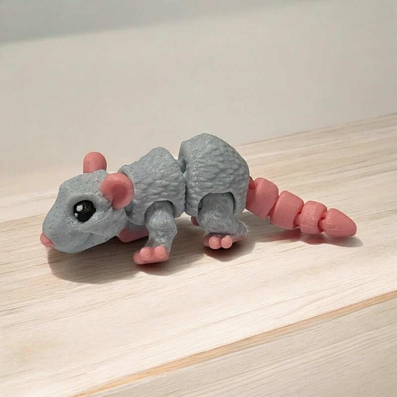 Articulated Rat | Home Dcor and Office Desk Toys | 3D Printed Gift