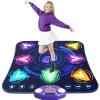 Dance Mat Toys for 3-12 Year Old Girls & Boys, Dance Mats with Light Up 8-Buttons & Wireless Bluetooth, Music Dance Toy with 5 Modes Game, Birthday Xmas Gifts for 3 4 5 6 7 8 9 10+ Year Old Girls Boys view 1