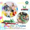 Dak Haan 30" Large 3D Printed Dragon, Big 3D Dragon,Giant 3-d Printed Dragons Toy, Huge 3D Dragons for Home Office Executive Desk Decor,Surprised Gift for Girls Boys Kids Age 3-5 4-7 8-12 view 2