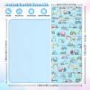 Toddler Nap Mat Kids Sleeping Bag 59"24", Soft Slumber Bag with Removable Pillow and Blanket for Kids Girls Boys,Roll Up Sleeping Mat Thick for Camping,Daycare, Kindergarden,Construction Vehicles view 2