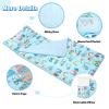 Toddler Nap Mat Kids Sleeping Bag 59"24", Soft Slumber Bag with Removable Pillow and Blanket for Kids Girls Boys,Roll Up Sleeping Mat Thick for Camping,Daycare, Kindergarden,Construction Vehicles view 3