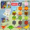158PCS Magnetic Blocks- 1Inch Magnetic Cubes 3D Dinosaur World for Kids STEM Construction Toys - Learning Educational Magnetic Building Blocks for Boys & Girls Ages 3 -12 Christmas Birthdays Gifts view 4