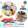 Dak Haan 30" Large 3D Printed Dragon,Flexible Articulated Crystal Dragons Fidget Toy,Cool Big Dragon Toy,Huge 3D Printed Gift for Girls Boys Kids Age 3-5 4-7 8-12 Years Old view 2