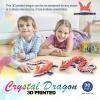 Dak Haan 30" Large 3D Printed Dragon,Flexible Articulated Crystal Dragons Fidget Toy,Cool Big Dragon Toy,Huge 3D Printed Gift for Girls Boys Kids Age 3-5 4-7 8-12 Years Old view 4
