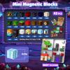 45 PCS 0.8in Mini Magnetic Blocks - Easter Travel Magnet Toys for Kids with Portable Metal Box, Stacking Magnets, Toys and Gifts for Boys and Girls Age 3+ Years Old (Theme: Portal) view 2