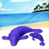 2pcs Articulated Manatee, 3D Printed Animals, Full Articulated Flexible Fidget Toys, Mother and Child Sea Animal Creatures, Stress Relief Fidget Toy, Desk Decor - AM-MC-Purple view 2