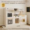 YUG Kids Play Kitchen Set with Real Lights & Sounds Toddler Kitchen Playset Including Stove, Oven, Dishwasher, Ice Maker, Pretend Kitchen Toy for Boys Girls Ages 3+, ASTM CPSIA Compliant view 2