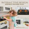 YUG Kids Play Kitchen Set with Real Lights & Sounds Toddler Kitchen Playset Including Stove, Oven, Dishwasher, Ice Maker, Pretend Kitchen Toy for Boys Girls Ages 3+, ASTM CPSIA Compliant view 4