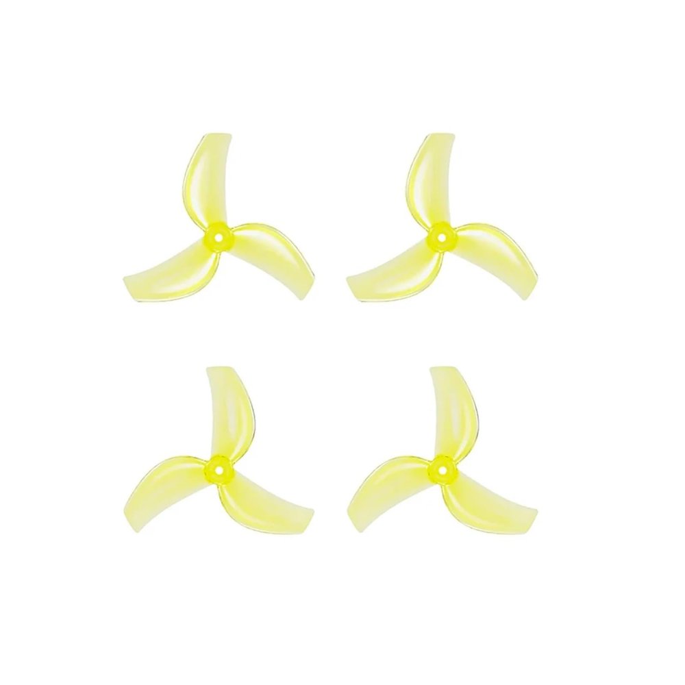 12Pairs(12PCS CW+12PCS CCW) 1611 3-Blades CW CCW PC Propeller Fit for RC Pavo Femto Brushless BWhoop FPV Racing Quadcopter(12Pairs Yellow)