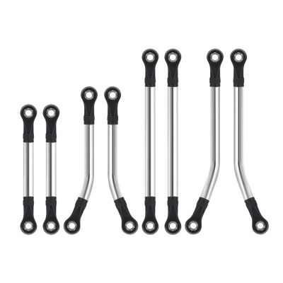 Compatible with TRX4M for Chassis Suspension Upgrade Parts 8PCS Steel High Clearance Links Set 1/18 RC Crawler RC Accessories