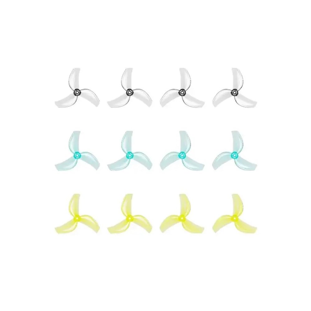 12Pairs 1611 3-Blade CW CCW PC Propellers 1.5mm Shaft Suit Fit for LA 1102 / 0802SE Brushless Motor Pavo Femto Drone(12Pairs Mix Color)