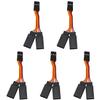 BLLNDX 5PCS Multi Function Servo Y Splitter Cable 1 Male Connector to 2 Female Connectors 7cm Extension Cable for Remote Controlled Model Aircraft Cars Drones and Boats view 1