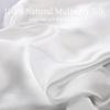100% Mulberry Silk Toddler Pillowcase 13x18, Both Sides 19 Momme Natural Silk Pillow Cover for Hair and Skin, Soft Smooth Breathable Hypoallergenic Kids Pillow Slip (White) view 2