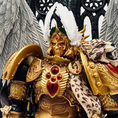 BEERISE WH Parts Helmet 04 Accessories BA - Sanguinius Primarch - PVC Soft Rubber Model Accessories Applicable to JOYTOY Products - Age 15 +