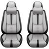 Cresater Car Seat Covers Fit for BMW 540 2026,Front Set Leather Seat Cover,Airbag Compatible Car Seat Cushions,Waterproof Seat Covers for Cars(with Pillows,Grey-Black) view 1