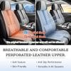 Cresater Car Seat Covers Fit for BMW 540 2026,Front Set Leather Seat Cover,Airbag Compatible Car Seat Cushions,Waterproof Seat Covers for Cars(with Pillows,Grey-Black) view 4