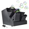 300W Dual-Fan Bubble Machine with Remote Control - Adjustable Speed & Angle, 3 Bubble Sizes (0.5-8), 6m Projection Height, 2.5L Tank - Ideal for Weddings, Parties, & Outdoor Celebrations - Black view 1