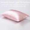 100% Mulberry Silk Toddler Pillowcase 13x18, Both Sides 19 Momme Natural Silk Pillow Cover for Hair and Skin, Soft Smooth Breathable Hypoallergenic Kids Pillow Slip (Pink) view 3