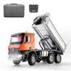PrecisionX Remote Control Dump Truck, 1/14 Scale 14CH Full-Proportional Alloy RC Dump Truck, Ideas for Collection (RTR/Orange) view 1