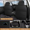 Cresater Car Seat Covers Fit for GMC Canyon 2026,Full Set Leather Seat Cover,Airbag Compatible Car Seat Cushions,Waterproof Seat Covers for Cars(Black) view 3