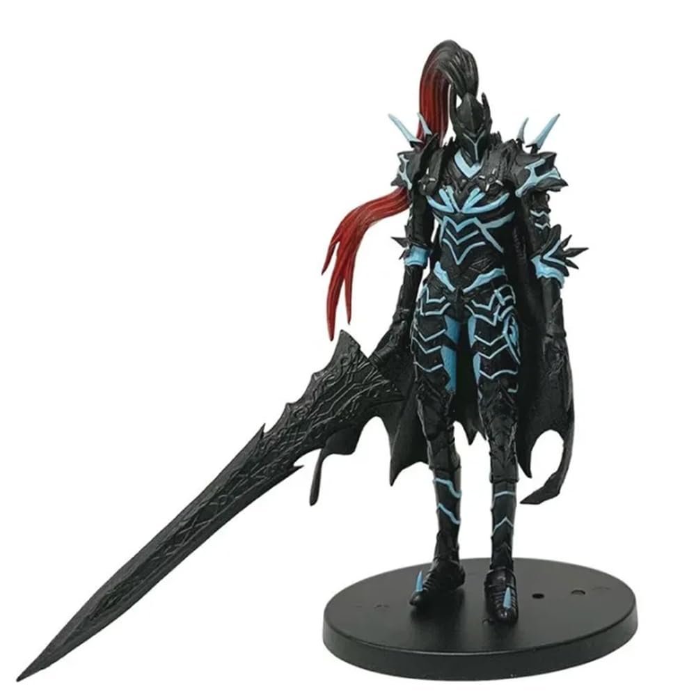 MABAIUDE Sung Jin Woo Figure Igris Statue Model 21cm Fighting Pose Cartoon Manga Character Figure with Daggers, PVC Desktop Decoration Collectibles Gift