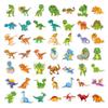 100 PCS Dinosaur Stickers Pack Vinyl Cartoon Dinosaurs Stickers Waterproof Creative Dino Decals Water Bottles Laptop Dino Party Favor Supplies view 2