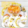 168Pcs Bee Birthday Party Decorations Bumble Bee Party Supplies Include Plates, Cups, Napkins, Forks,Honey Bees Tableware Sets for Girls Boys Baby Shower Gender Reveal Bees Day Decorations Serves 24  view 4