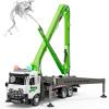 Cement Concrete Pump Truck Toy - Extendable Concrete Boom Pump Construction Trucks Site Playset Building Water Spray Todder Kids Age 3 4 5 6 7 8 Year Old Boy Birthday Christmas Vehicles Education Gift view 1
