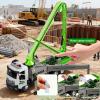 Cement Concrete Pump Truck Toy - Extendable Concrete Boom Pump Construction Trucks Site Playset Building Water Spray Todder Kids Age 3 4 5 6 7 8 Year Old Boy Birthday Christmas Vehicles Education Gift view 3