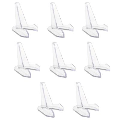 8Pcs Clear Acrylic Coin Display Stand Holders Commemorative Challenge Holder Small Easel Rack Acrylic Display Stand