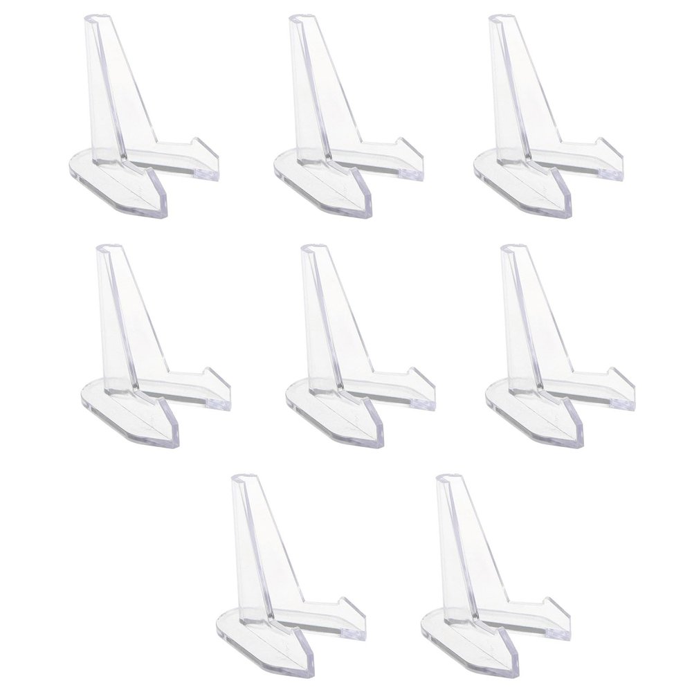 8Pcs Clear Acrylic Coin Display Stand Holders Commemorative Challenge Holder Small Easel Rack Acrylic Display Stand