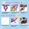10th Birthday Decoration Mermaid Themed, Purple Blue number 0 Balloon, Suitable For Children's Birthday Mermaid Party Decoration Baby Shower Supplies (Purple, 0) view 3