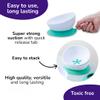 doddl Bowl & Plate Bundle. The 2-in-1 Baby and Toddler Bowl with Suction Toddler Plate - for Baby led weaning Non-Slip Base, Self-Feeding Essentials, Dishwasher-Safe (Aqua (Twin Pack)) view 4