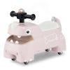 GLACER Ride On Push Car for Toddlers, Ages 18+ Months, Dinosaur Themed Foot to Floor Sliding Car with Music Steering, Horn & Under Seat Storage, Kids Ride On Toys for Boys and Girls (Pink) view 1