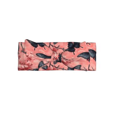 Lerogen Aesthetically Butterfly Pink Retro Baby Girl Bows Headbands Bow For Baby Girls Newborn Infant Toddlers 0-6 Months