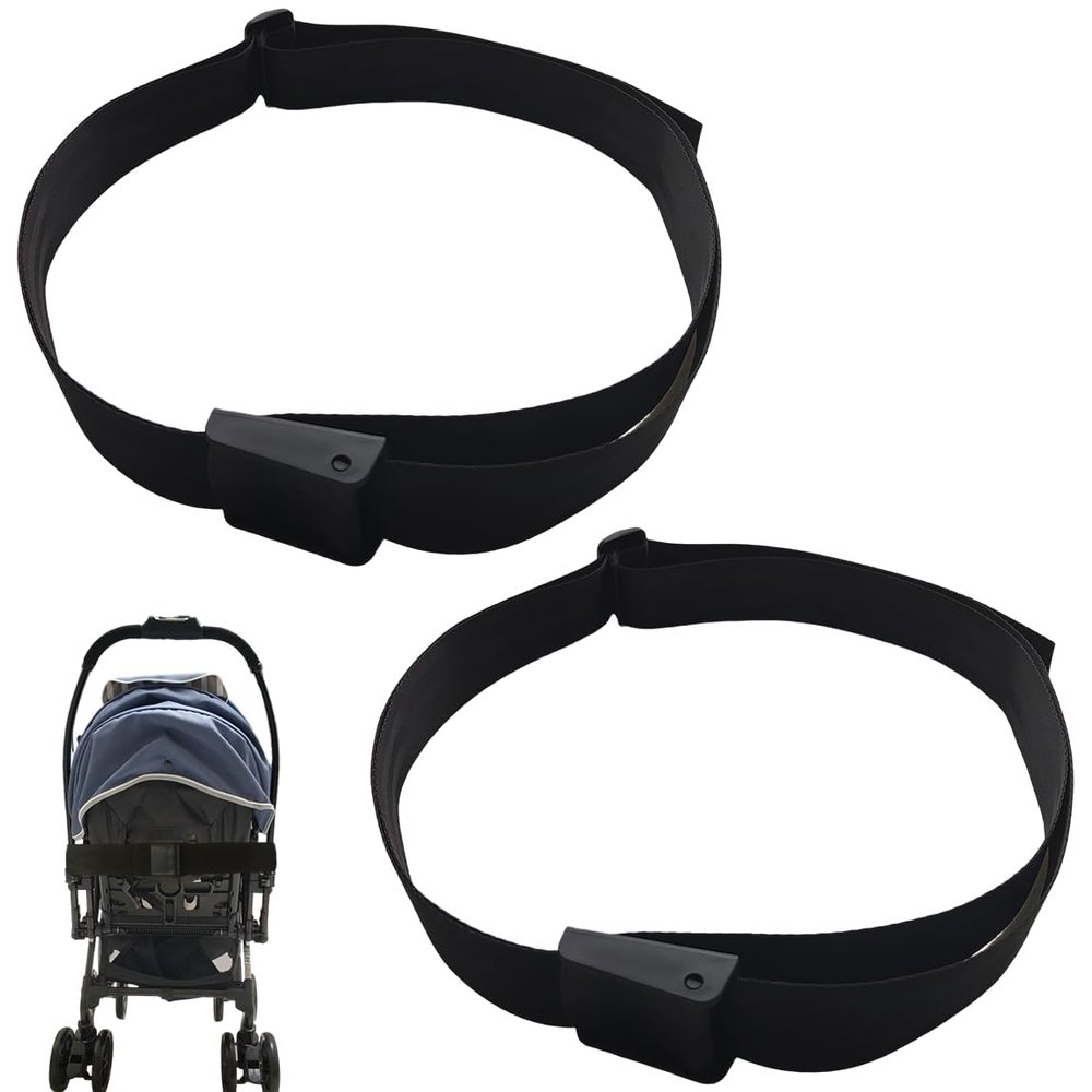 2PCS Pushchair Stroller Straps,Adjustable Stroller Seat Strap,Universal Safety Belt,Stroller Security Accessories